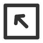 Arrow Up Left Square SVG Icon